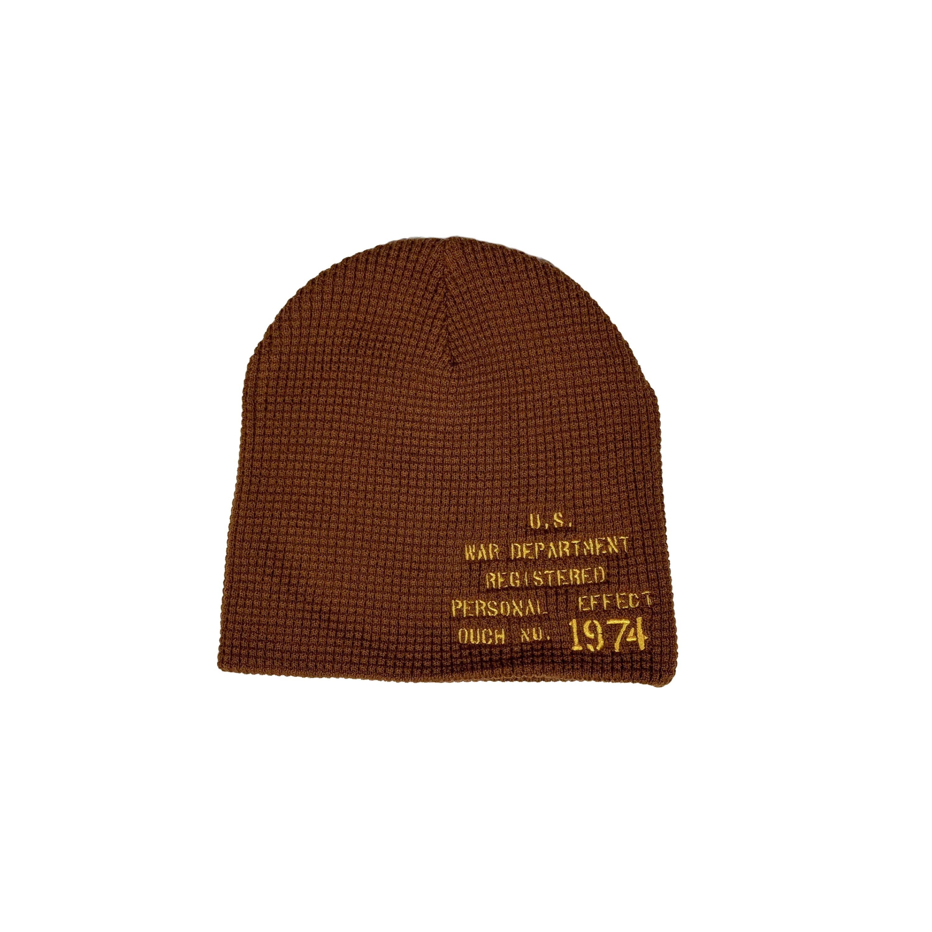 BROWN WAFFLE KNIT